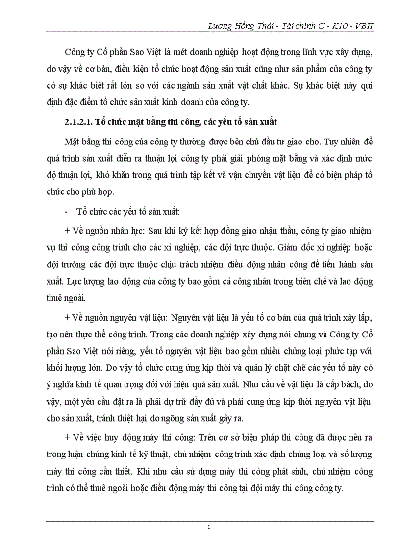 image for page Phân tích tình hình tài chính Công ty cổ phần Sao Việt 1