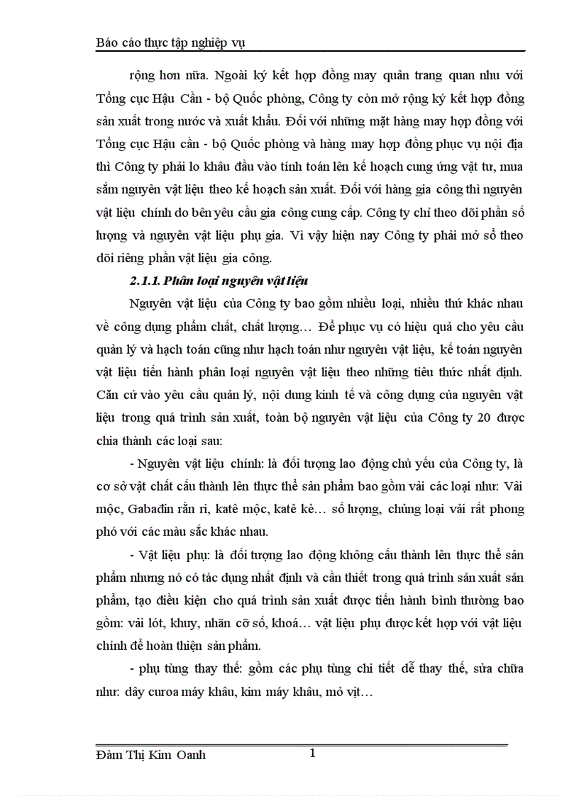 image for page Tổ chức kế toán nguyên vật liệu ở Công ty 20 Tổng cục Hậu cần Bộ Quốc phòng 1