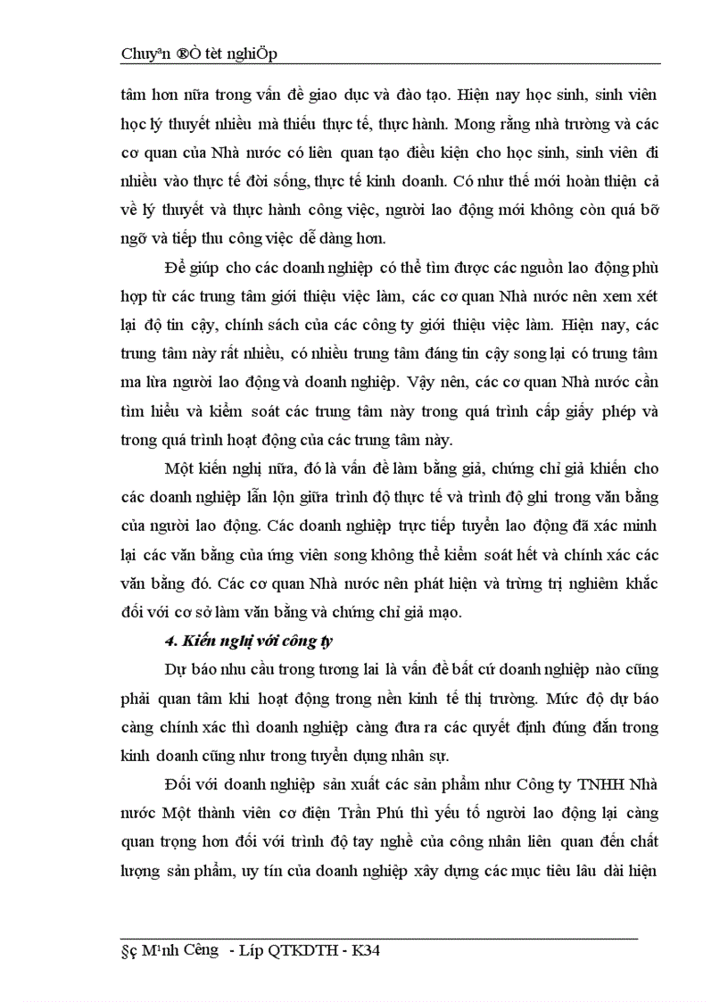 image for page Công tác tuyển dụng lao động tại Công ty TNHH Nhà nước một thành viên Cơ điện Trần Phú 1