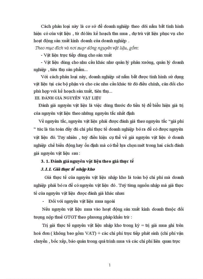 image for page Kế toán nguyên vật liệu vật liệu và công cụ dụng cụ tại Xí nghiệp 22 Công ty 22 BQP 1