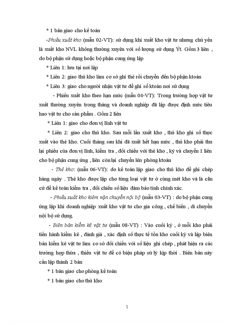 image for page Kế toán nguyên vật liệu vật liệu và công cụ dụng cụ tại Xí nghiệp 22 Công ty 22 BQP 1