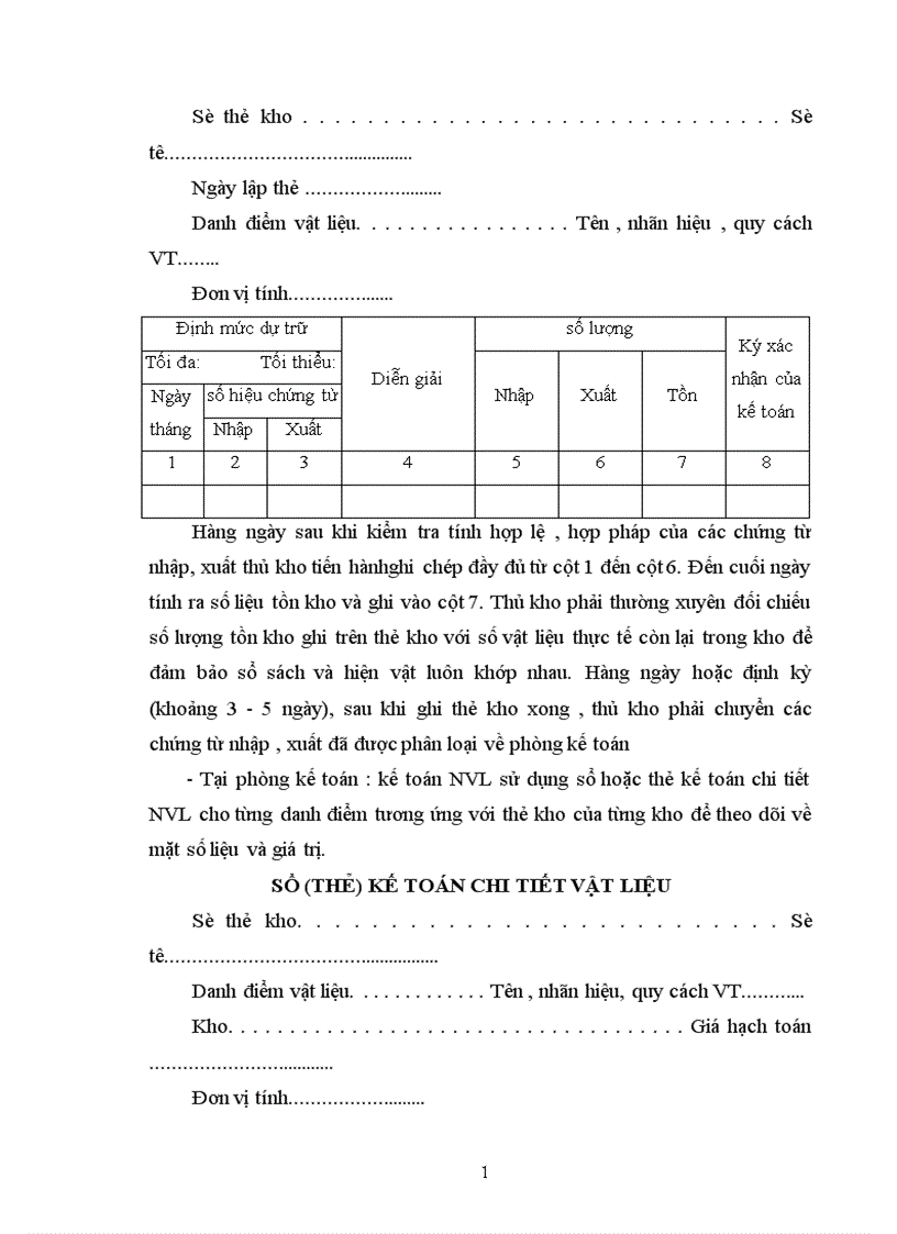 image for page Kế toán nguyên vật liệu vật liệu và công cụ dụng cụ tại Xí nghiệp 22 Công ty 22 BQP 1