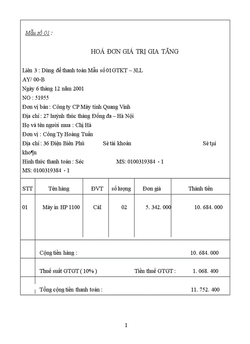 image for page Hạch toán kế toán bán hàng tại công ty Máy tính Việt Nam I