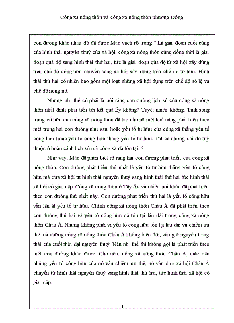 image for page Công xã nông thôn và công xã nông thôn phương Đông