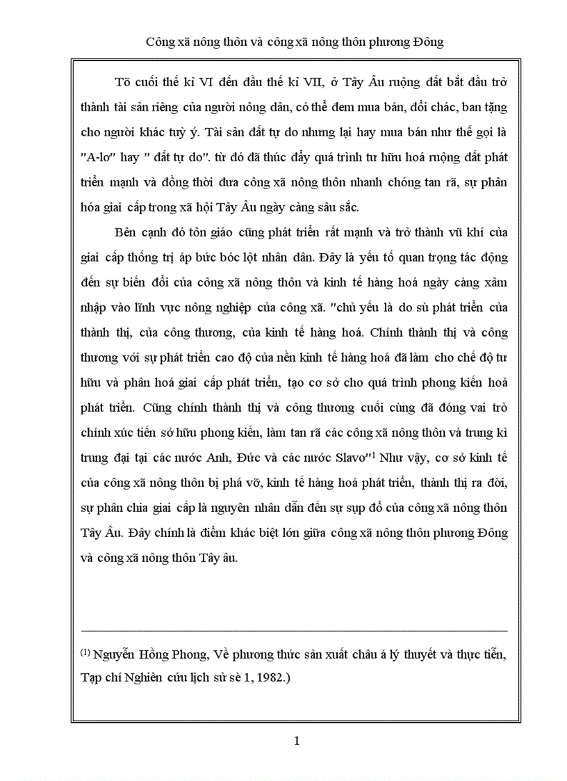 image for page Công xã nông thôn và công xã nông thôn phương Đông