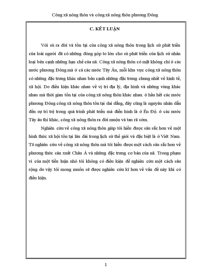 image for page Công xã nông thôn và công xã nông thôn phương Đông