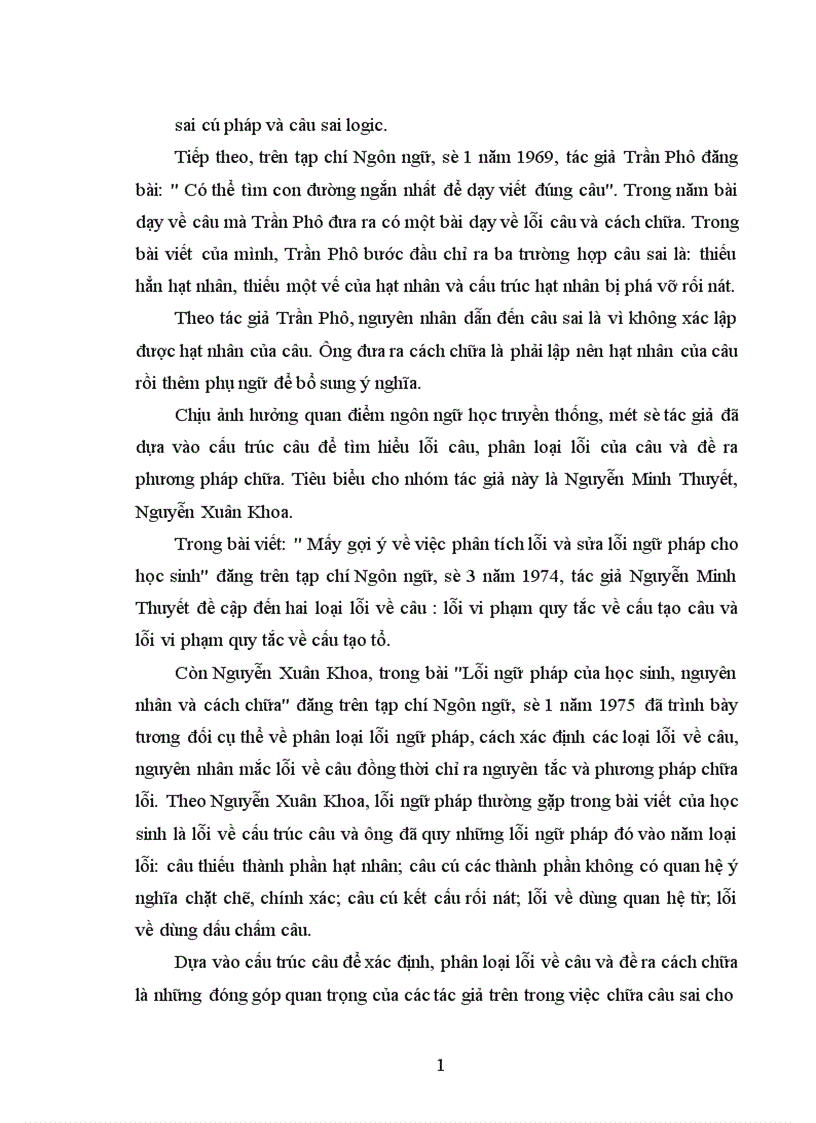 image for page Các loại lỗi về câu trong bài làm văn của học sinh THCS Yên Bái nguyên nhân và cách chữa