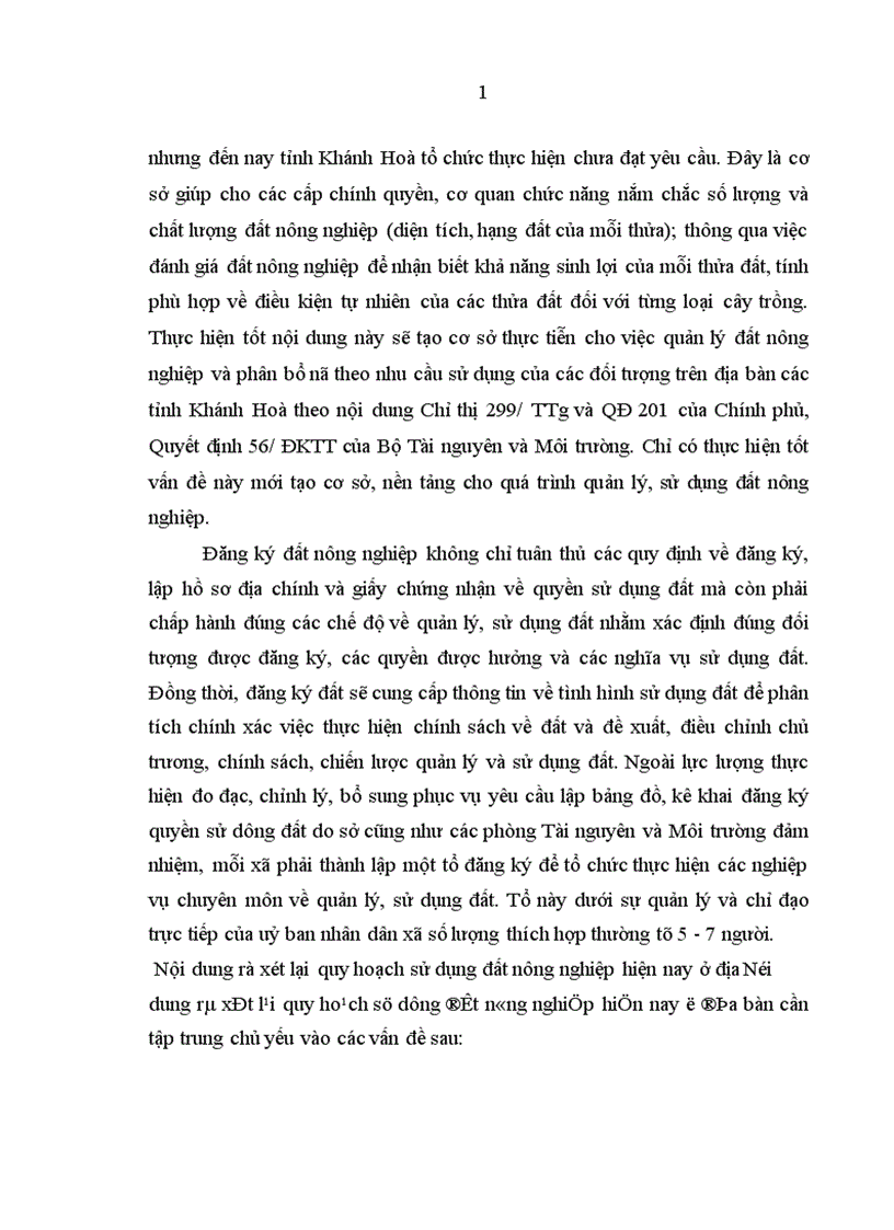 image for page Hoàn thiện quản lý nhà nước về quy hoạch sử dụng đất nông nghiệp trên địa bàn tỉnh Khánh Hoà