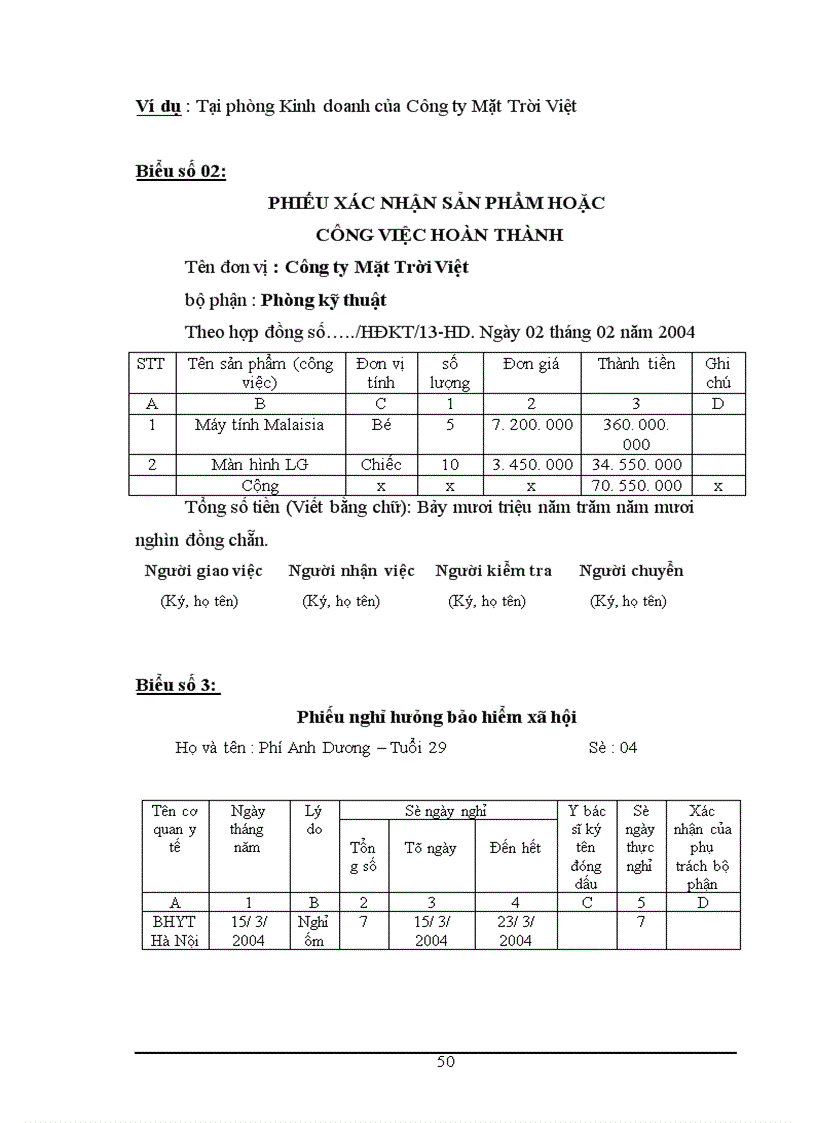 image for page Công tác tổ chức kế toán tiền lương và các khoản trích nộp theo lương tại Công ty Mặt Trời Việt 1