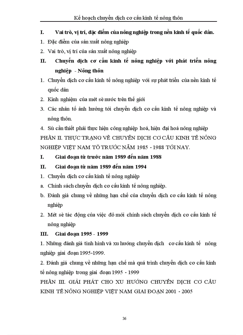 image for page Kế hoạch chuyển dịch cơ cấu kinh tế nông thôn