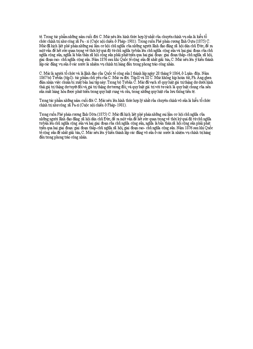 image for page Tiểu sử Các Mác