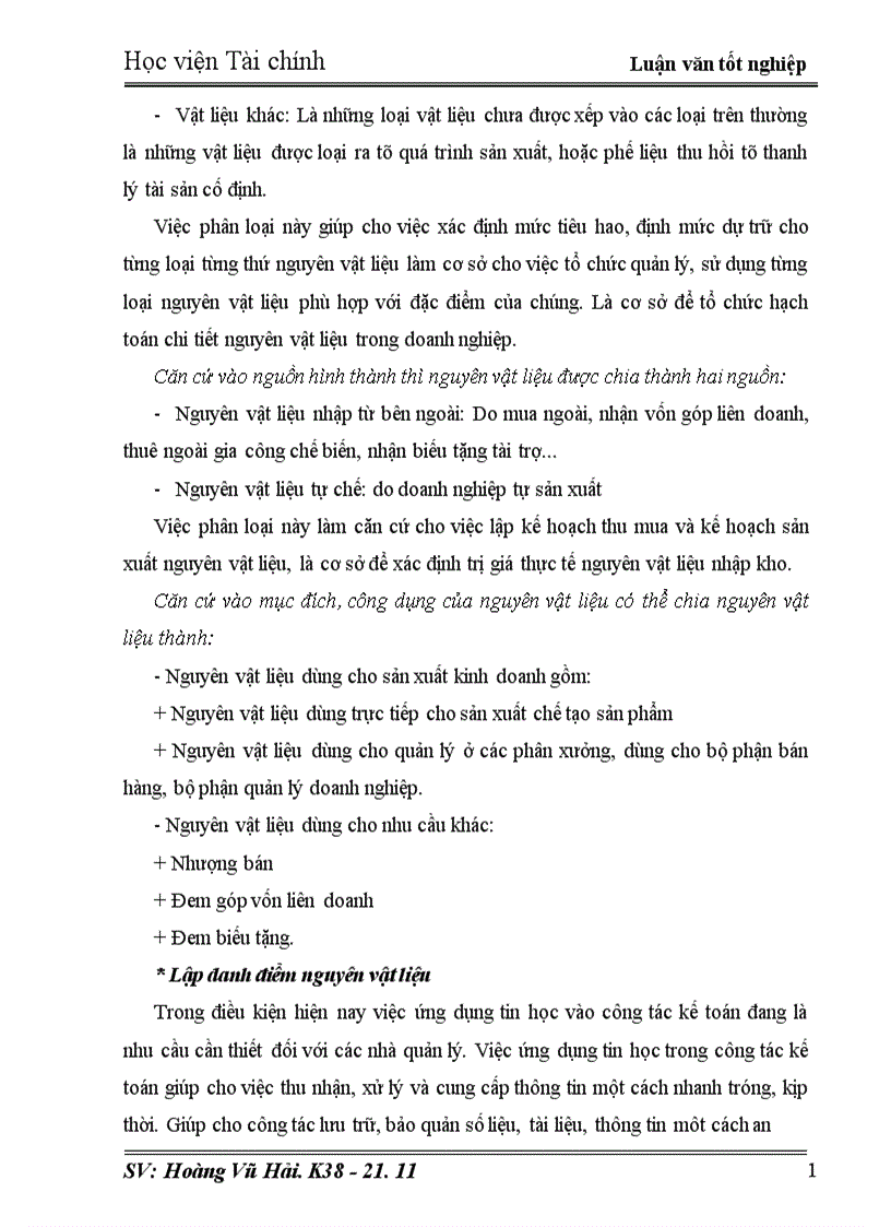 image for page Tổ chức công tác kế toán nguyên vật liệu và phân tích tình hình quản lý nguyên vật liệu ở công ty Giầy Thụy Khuê