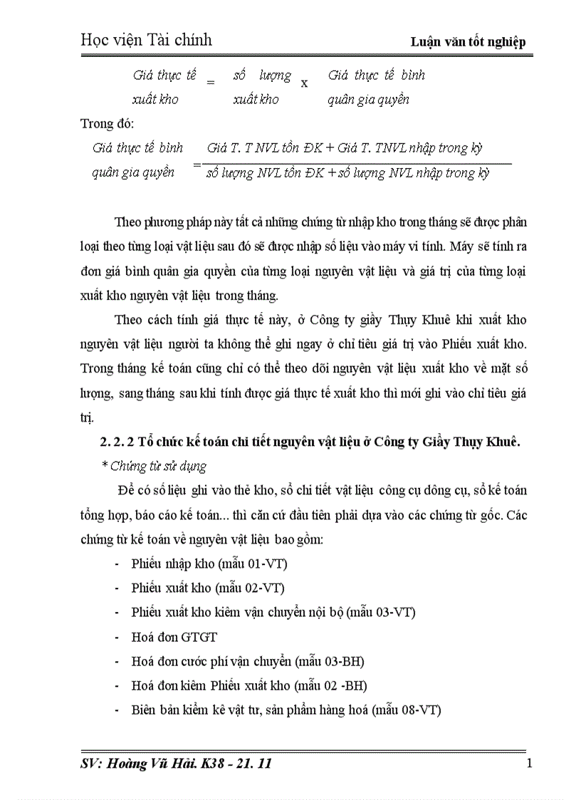 image for page Tổ chức công tác kế toán nguyên vật liệu và phân tích tình hình quản lý nguyên vật liệu ở công ty Giầy Thụy Khuê