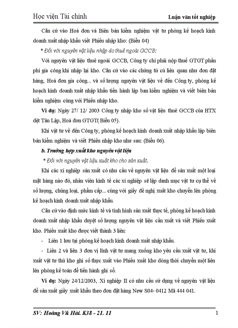 image for page Tổ chức công tác kế toán nguyên vật liệu và phân tích tình hình quản lý nguyên vật liệu ở công ty Giầy Thụy Khuê