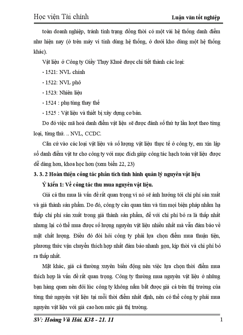 image for page Tổ chức công tác kế toán nguyên vật liệu và phân tích tình hình quản lý nguyên vật liệu ở công ty Giầy Thụy Khuê