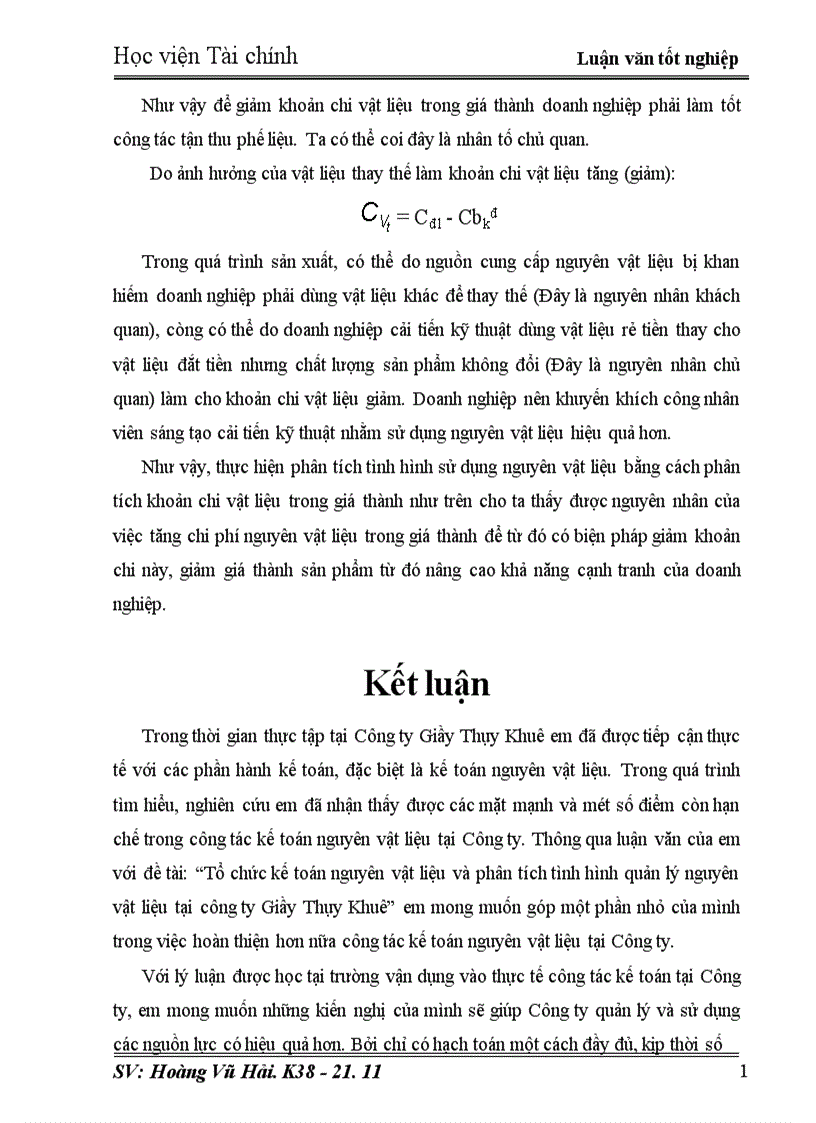 image for page Tổ chức công tác kế toán nguyên vật liệu và phân tích tình hình quản lý nguyên vật liệu ở công ty Giầy Thụy Khuê