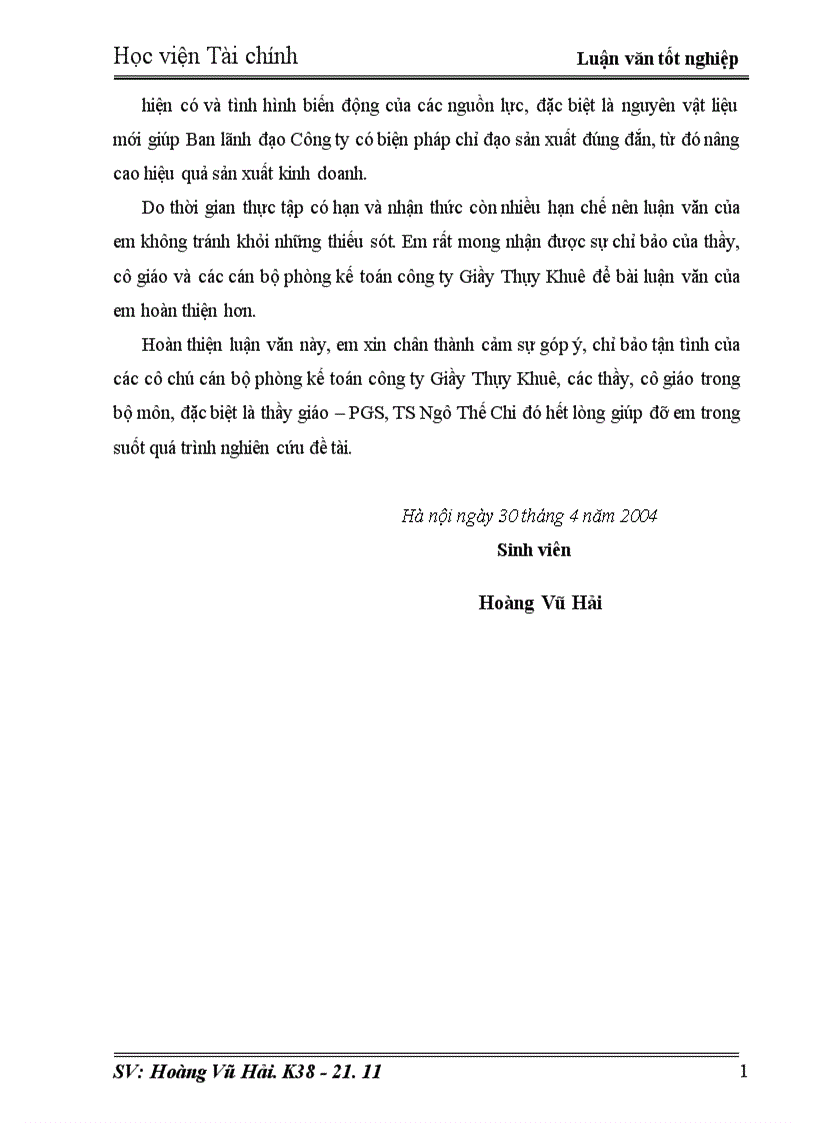 image for page Tổ chức công tác kế toán nguyên vật liệu và phân tích tình hình quản lý nguyên vật liệu ở công ty Giầy Thụy Khuê