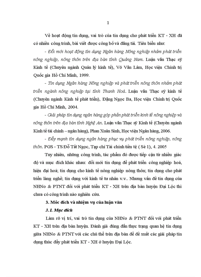 image for page Tín dụng của Ngân hàng Nông nghiệp và phát triển nông thôn đối với phát triển kinh tế xã hội ở Đại Lộc Quảng Nam 1