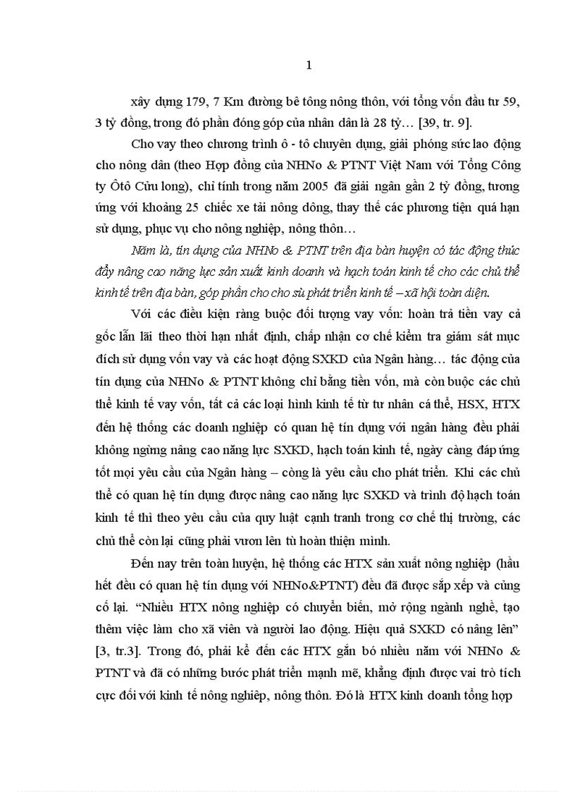 image for page Tín dụng của Ngân hàng Nông nghiệp và phát triển nông thôn đối với phát triển kinh tế xã hội ở Đại Lộc Quảng Nam 1