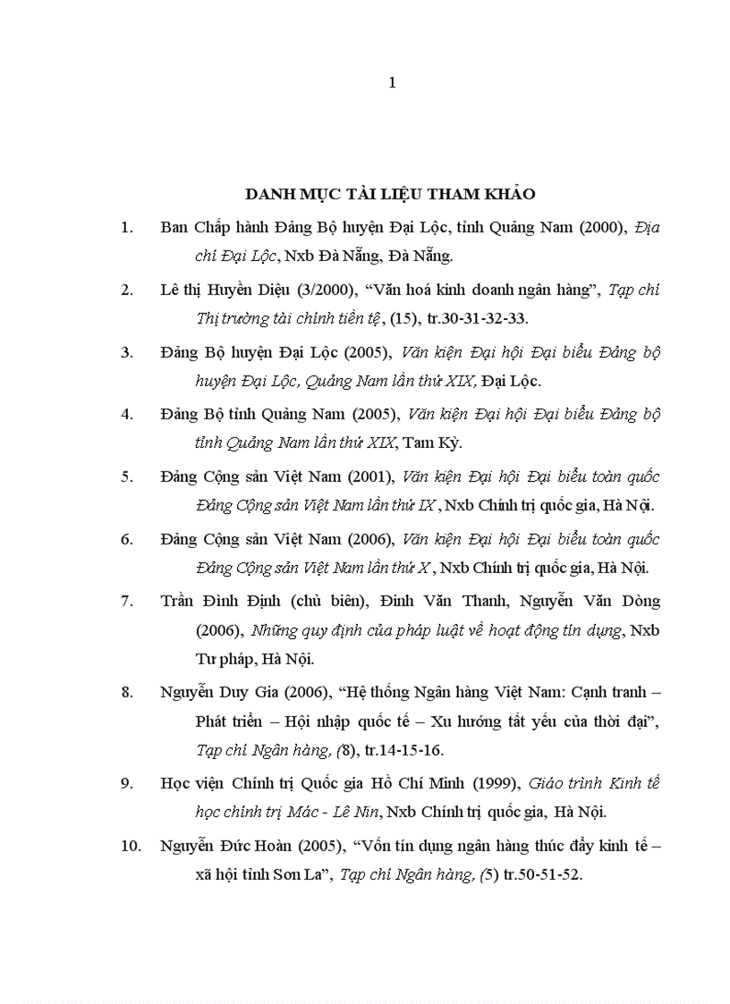 image for page Tín dụng của Ngân hàng Nông nghiệp và phát triển nông thôn đối với phát triển kinh tế xã hội ở Đại Lộc Quảng Nam 1