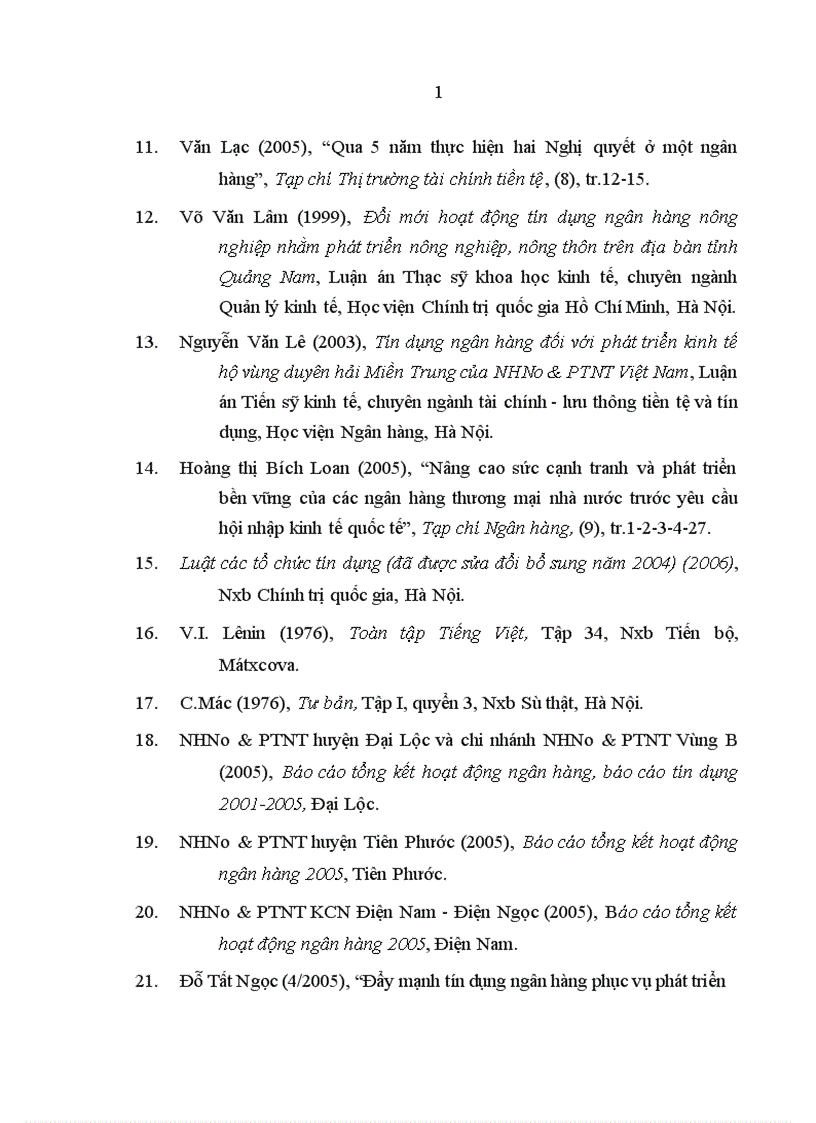 image for page Tín dụng của Ngân hàng Nông nghiệp và phát triển nông thôn đối với phát triển kinh tế xã hội ở Đại Lộc Quảng Nam 1