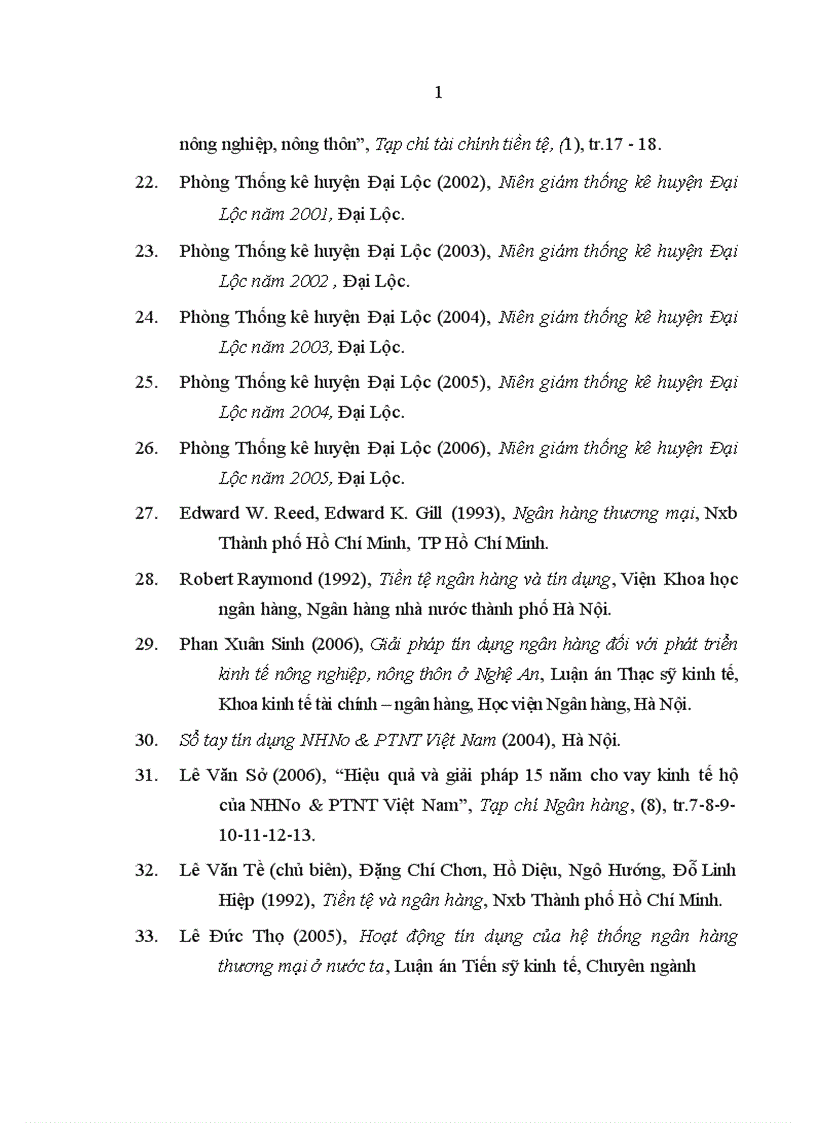 image for page Tín dụng của Ngân hàng Nông nghiệp và phát triển nông thôn đối với phát triển kinh tế xã hội ở Đại Lộc Quảng Nam 1