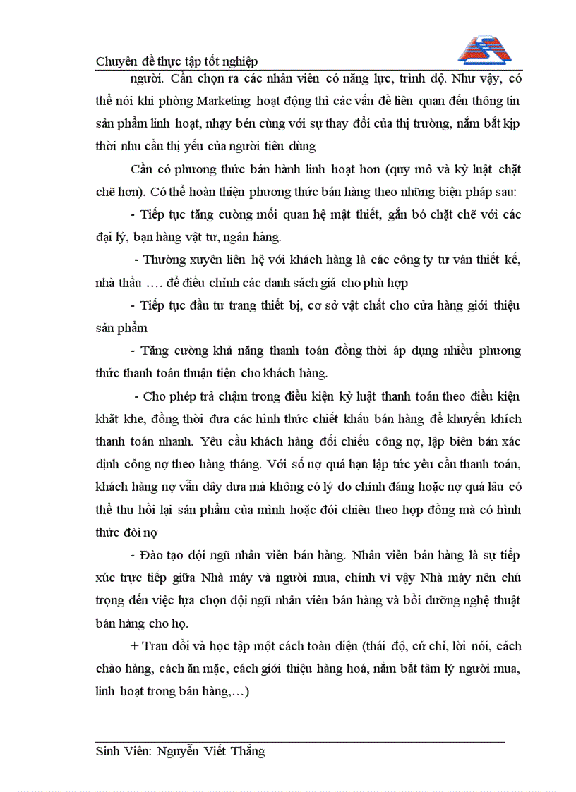 image for page Một số biện pháp nhằm đẩy mạnh hoạt động tiêu thụ sản phẩm gạch Terrazzo Secoin của nhà máy vật liệu xây dựng Seterra Secoin