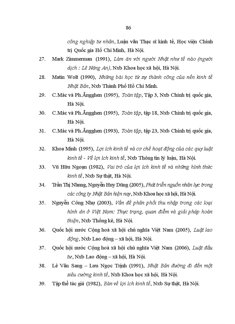 image for page Lợi ích kinh tế của người lao động trong các doanh nghiệp có vốn đầu tư của Nhật Bản trên địa bàn Hà Nội