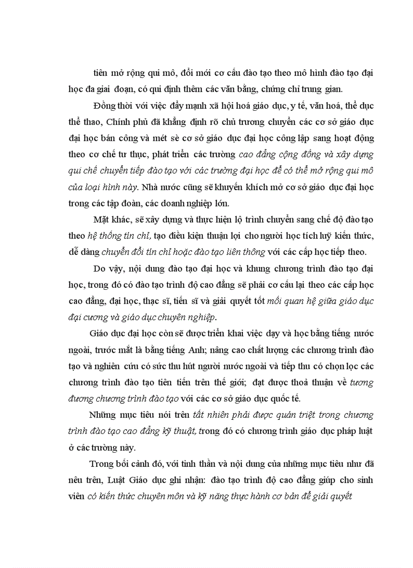 image for page Hoàn thiện chương trình giáo dục pháp luật trong các trường cao đẳng kỹ thuật ở Việt Nam hiện nay