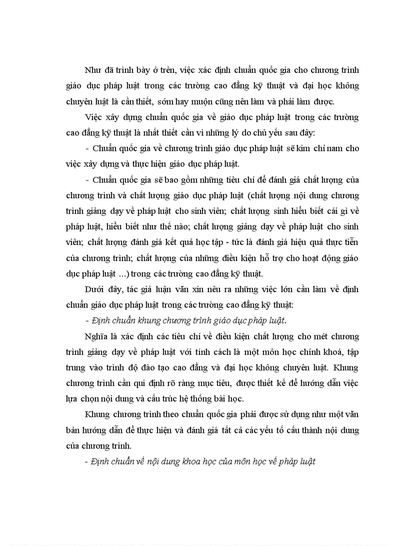 image for page Hoàn thiện chương trình giáo dục pháp luật trong các trường cao đẳng kỹ thuật ở Việt Nam hiện nay