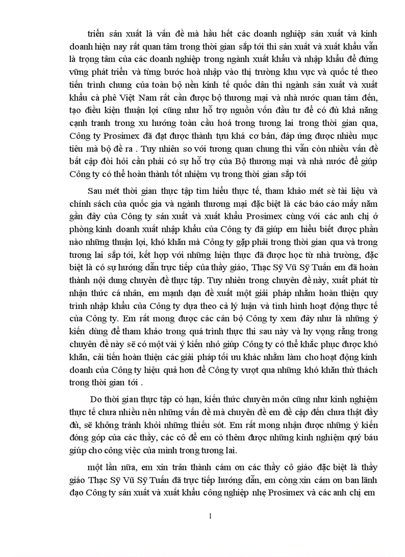 image for page Thực trạng và giải pháp nhằm nâng cao hiệu quả quy trình sản xuất và xuất khẩu tại công ty sản xuất và xuất khẩu Prosimex