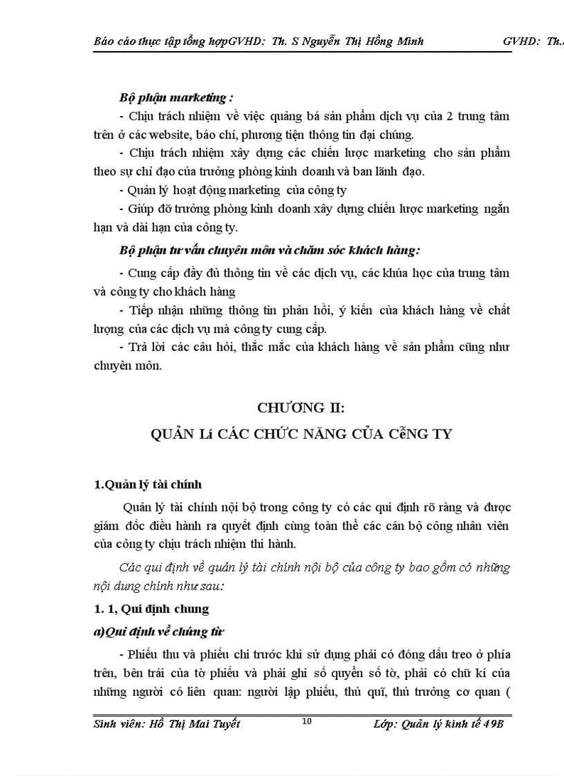 image for page Quản lý các chức năng của công ty