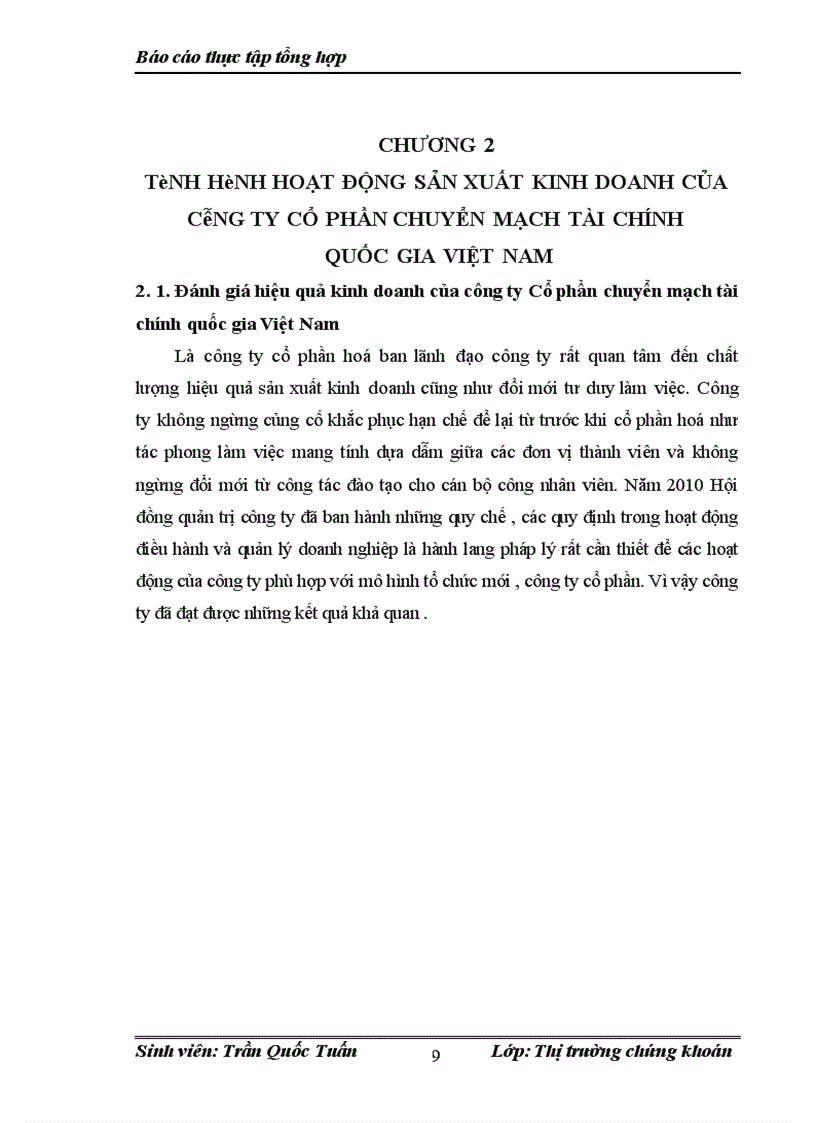 image for page tình hình hoạt động sản xuất kinh doanh của công ty cổ phần chuyển mạch tài chính quốc gia việt nam
