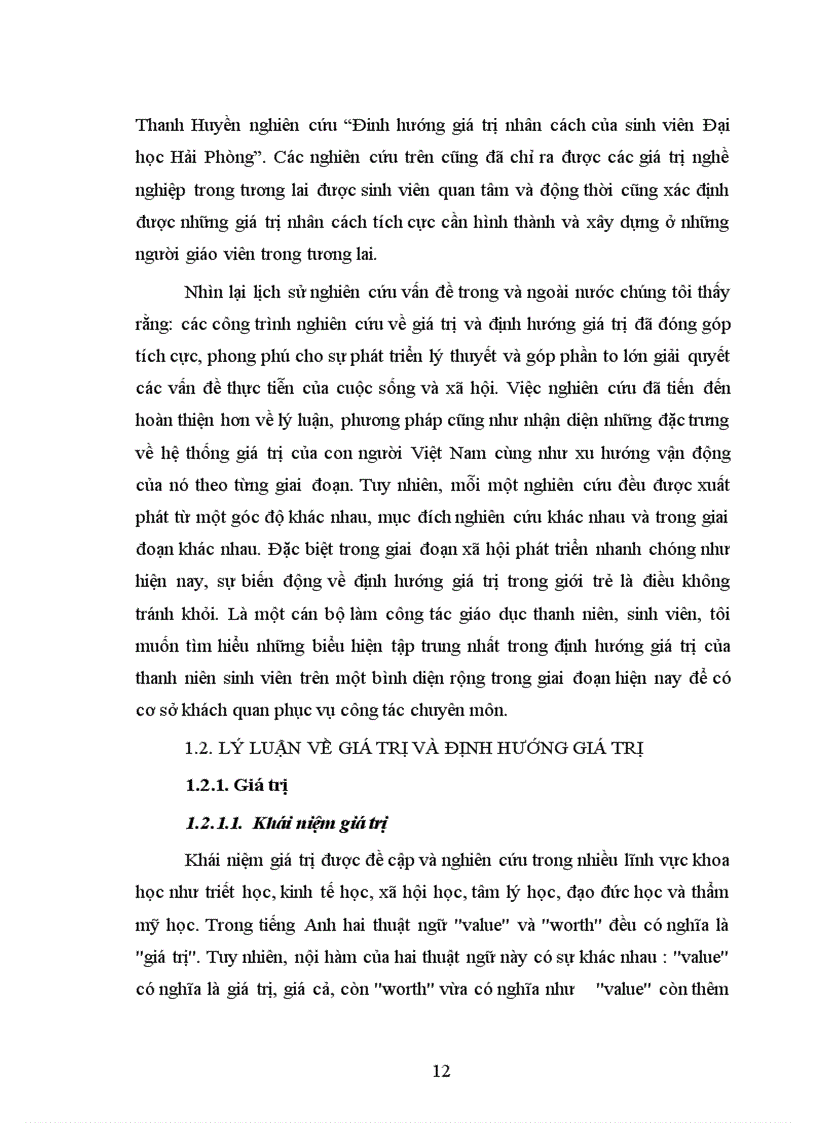 image for page Định hướng giá trị của thanh niên sinh viên giai đoạn hiện nay