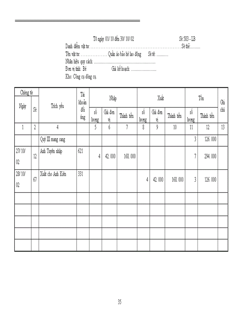 image for page Tổ chức công tác kế toán vật liệu và công cụ dụng cụ tại xí nghiệp gạch ngói Hồng Thái 1
