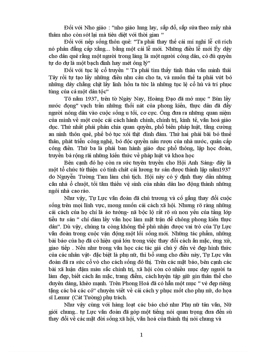 image for page vai trò của Tự Lực văn đoàn trong quá trình tiếp xúc văn hoá Đông Tây