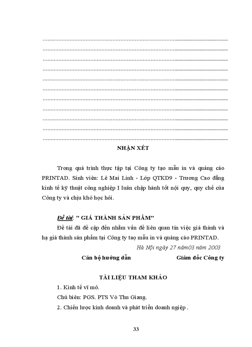 image for page Giá thành sản phẩm tại Công ty in và quảng cáo PRINTAD