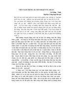 Việt NAM trong sự hội nhập với asean