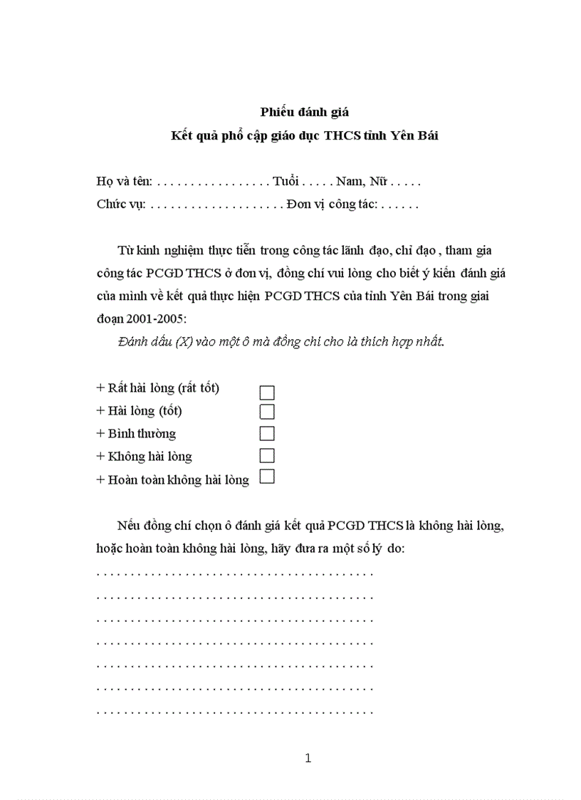 image for page Một số biện pháp quản lý công tác phổ cập giáo dục trung học cơ sở ở tỉnh Yên Bái đến năm 2010 1