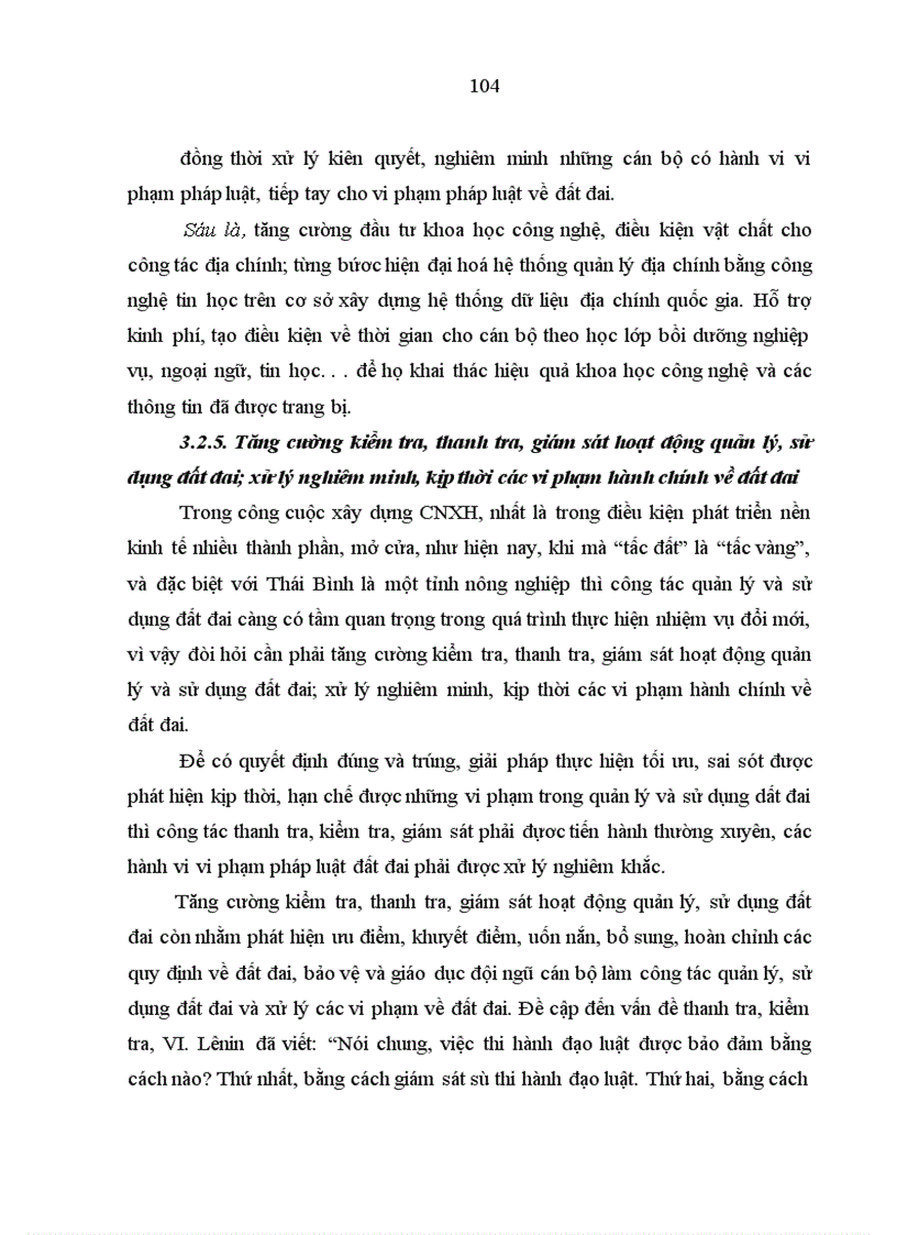 image for page Vi phạm hành chính về đất đai ở Thái Bình thực trạng và giải pháp khắc phục