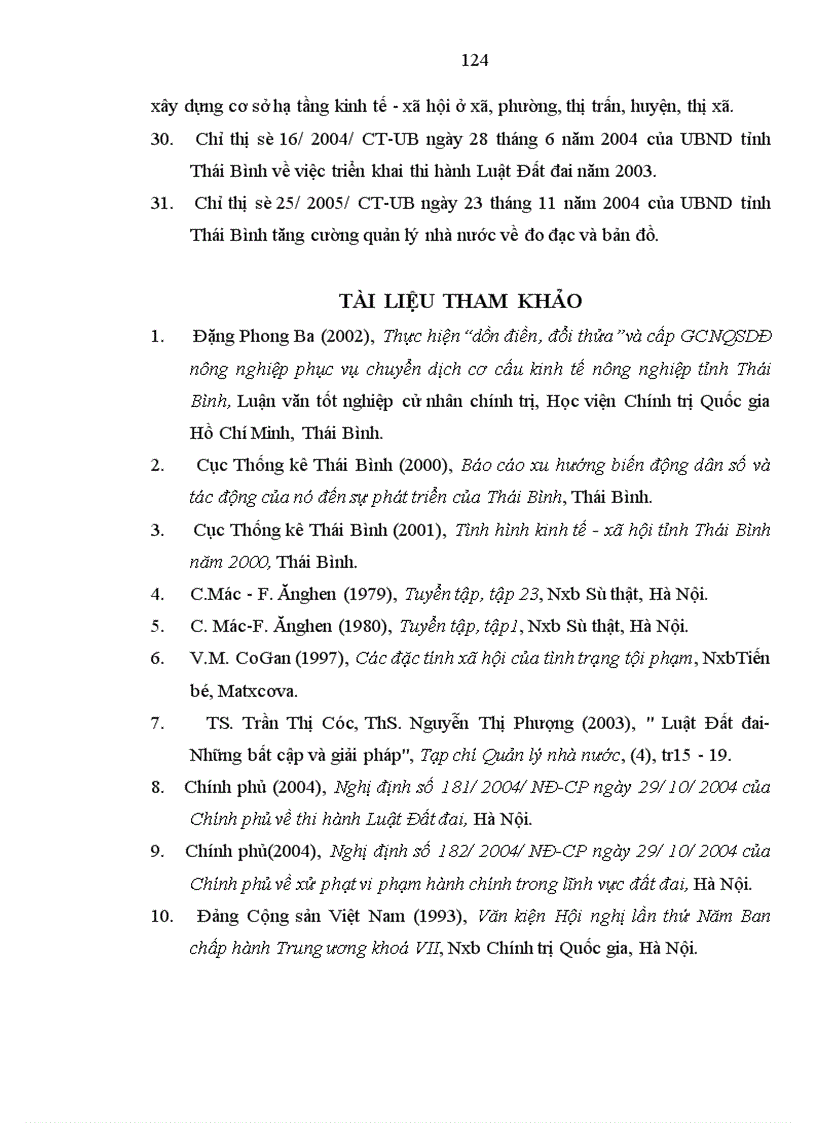 image for page Vi phạm hành chính về đất đai ở Thái Bình thực trạng và giải pháp khắc phục
