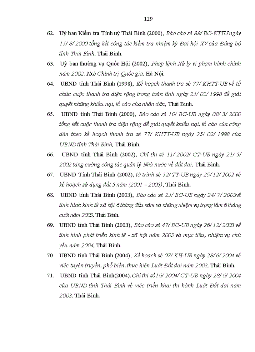 image for page Vi phạm hành chính về đất đai ở Thái Bình thực trạng và giải pháp khắc phục