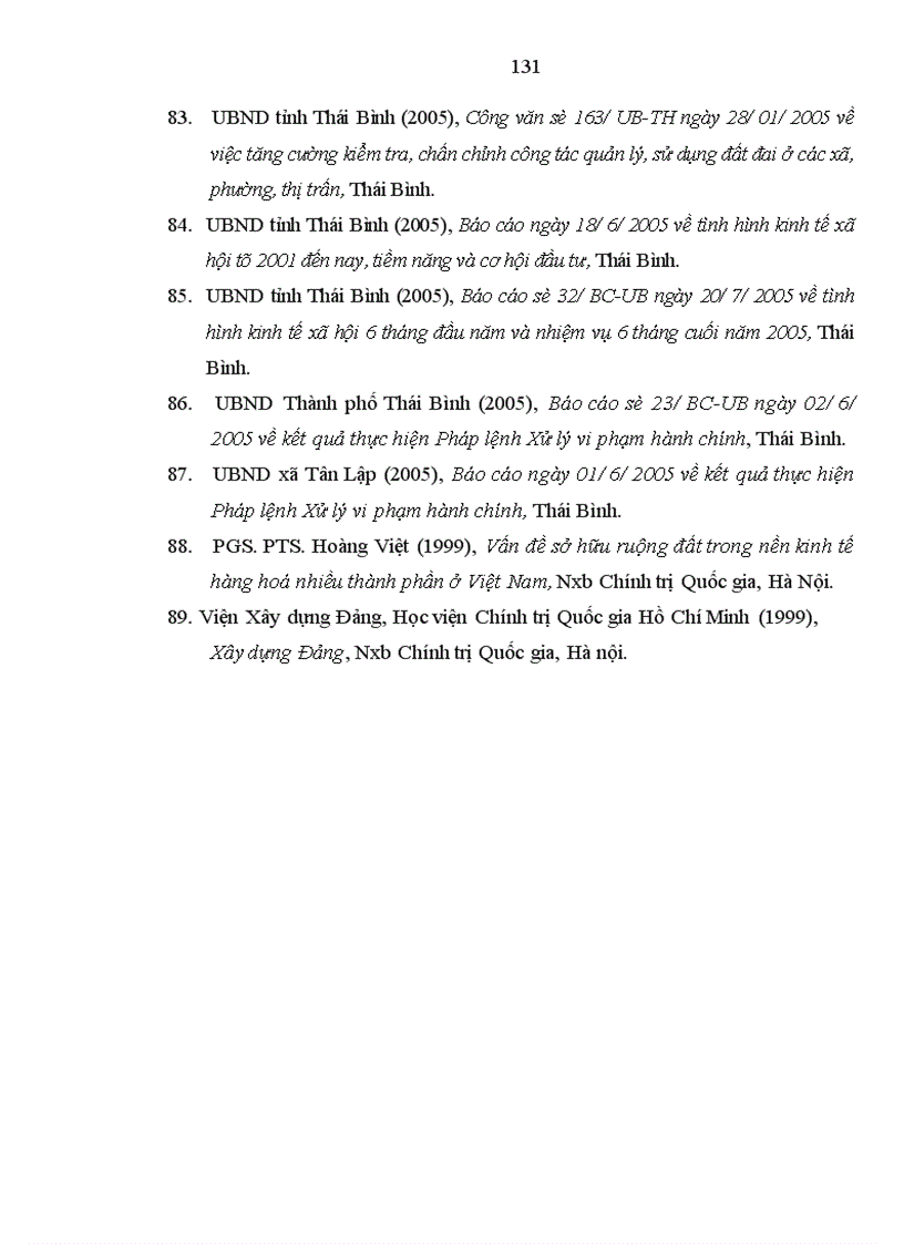 image for page Vi phạm hành chính về đất đai ở Thái Bình thực trạng và giải pháp khắc phục