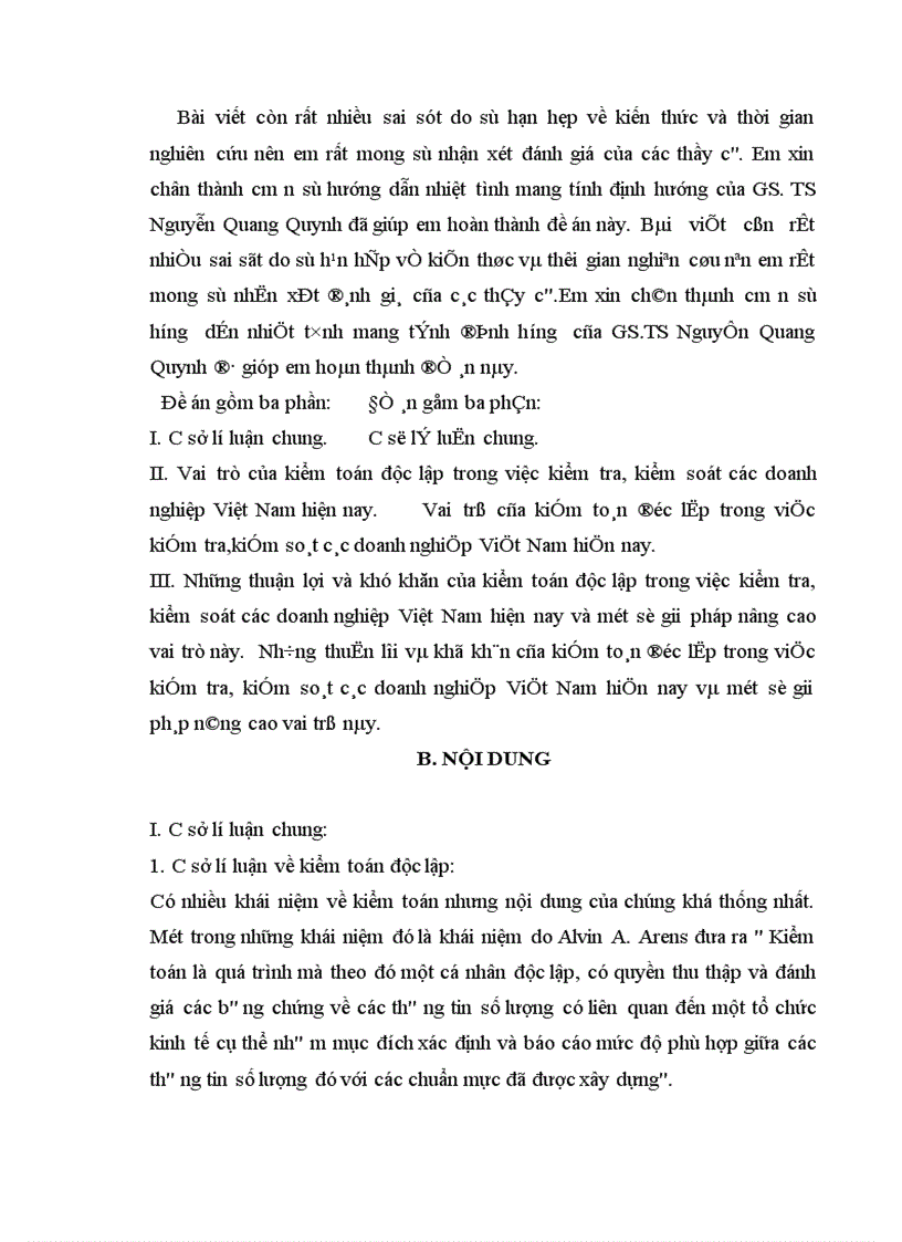 image for page Vai trò của kiểm toán độc lập trong việc kiểm tra kiểm soát các doanh nghiệp Việt Nam hiện nay 1