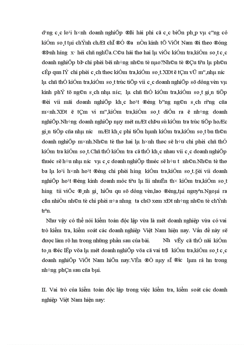 image for page Vai trò của kiểm toán độc lập trong việc kiểm tra kiểm soát các doanh nghiệp Việt Nam hiện nay 1