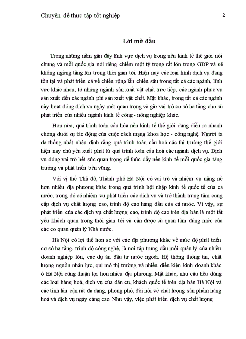 image for page Định hướng và các giải pháp chủ yếu phát triển một số dịch vụ theo hướng trình độ cao và nâng cao chất lượng dịch vụ ở Hà Nội thời gian tới