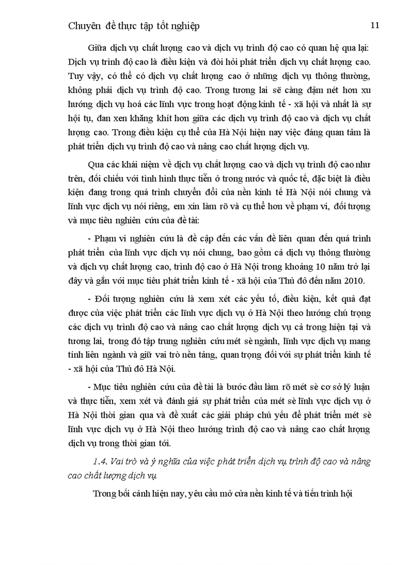 image for page Định hướng và các giải pháp chủ yếu phát triển một số dịch vụ theo hướng trình độ cao và nâng cao chất lượng dịch vụ ở Hà Nội thời gian tới