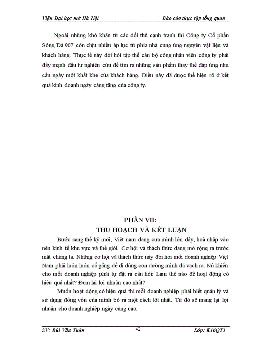 image for page Khái quát tình hình sản xuất kinh doanh của công ty Cổ phần Sông Đà 907 1