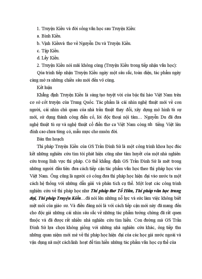 image for page Tóm tắt và viết thu hoạch về công trình Thi pháp Truyện Kiều của GS Trần Đình Sử