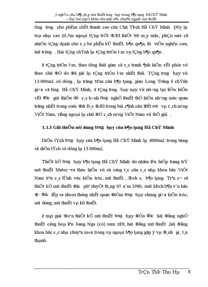 image for page Ý nghĩa của Giải pháp mỹ thuật trưng bày trong bảo tàng Hồ Chí Minh